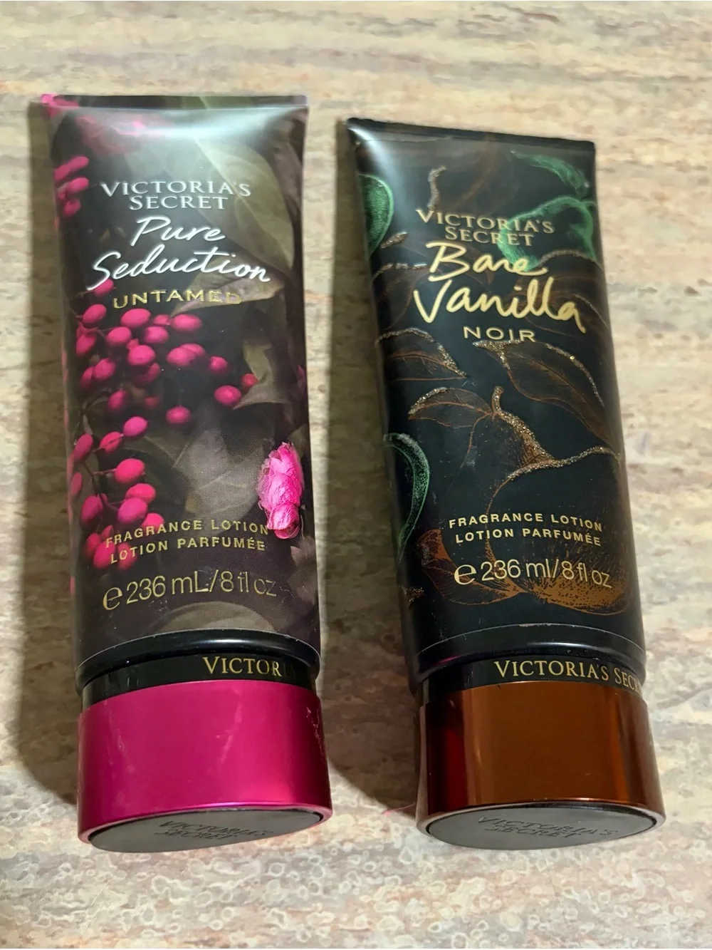 Victoria's Secret Pure Seduction Untamed & Bare Vanilla Noir Fragrance Lotions